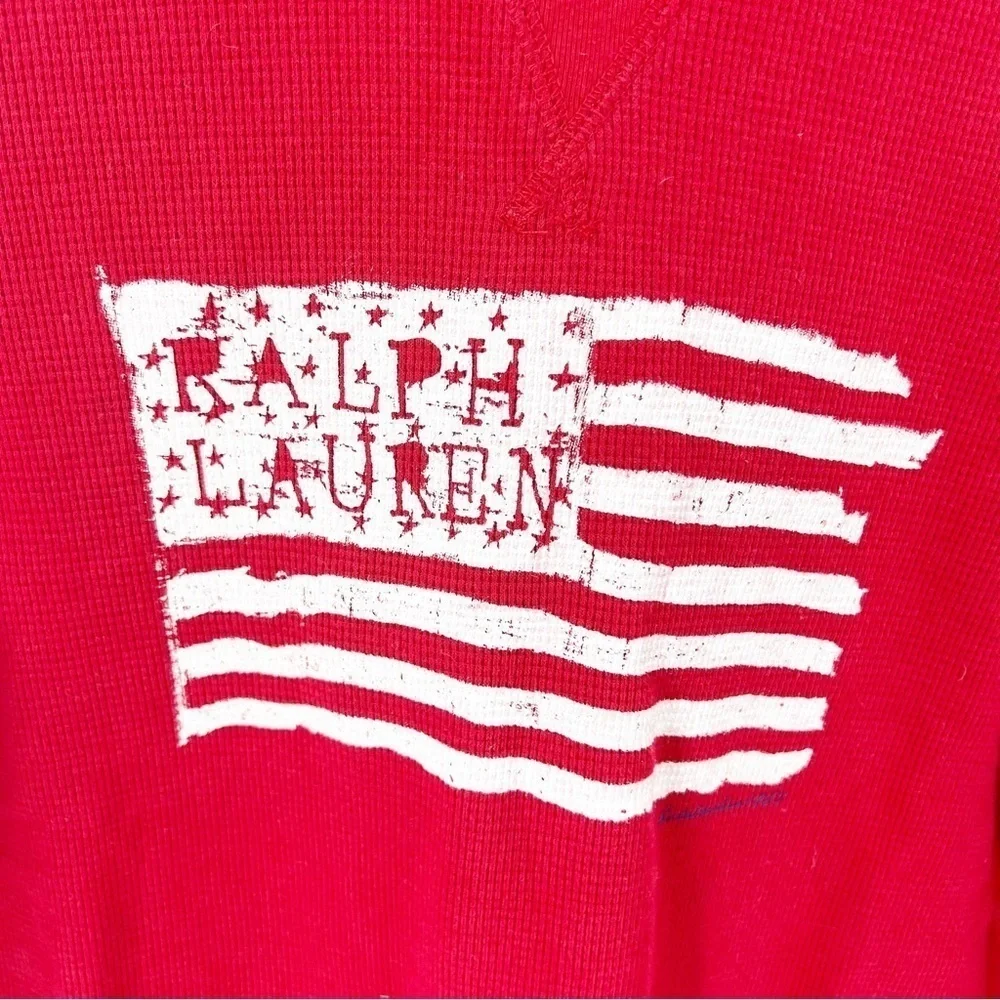 ✅ NWT RALPH LAUREN KIDS RED PULLOVER HOODIE SIZE‎ MEDIUM 10-12